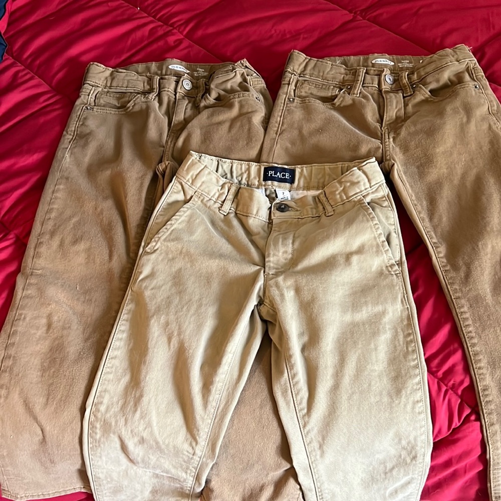Boys khakis size 7